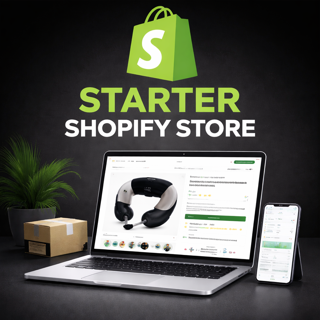 Professioneller Shopify Store – Fertig erstellt & sofort startklar