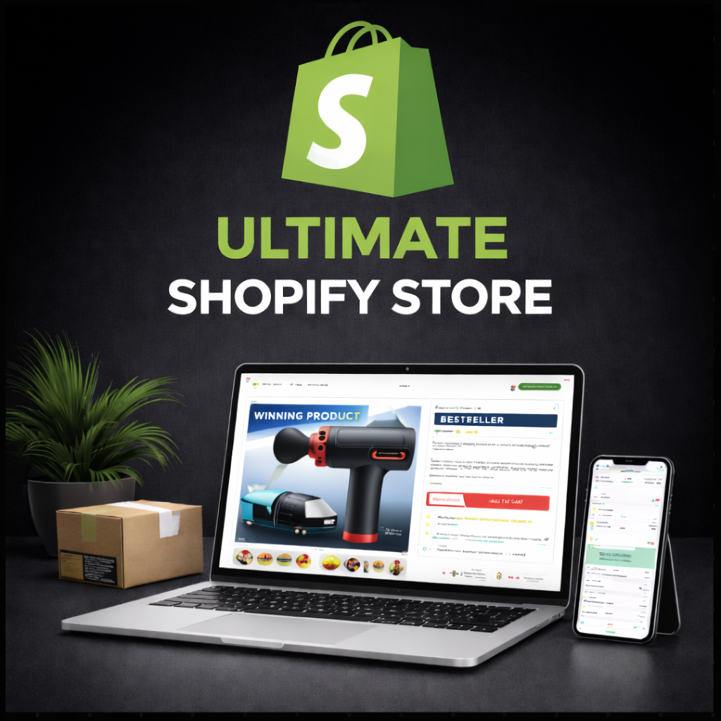 Professioneller Shopify Store – Fertig erstellt & sofort startklar
