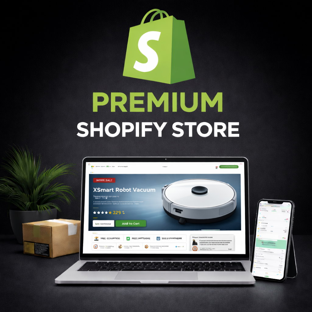 Professioneller Shopify Store – Fertig erstellt & sofort startklar